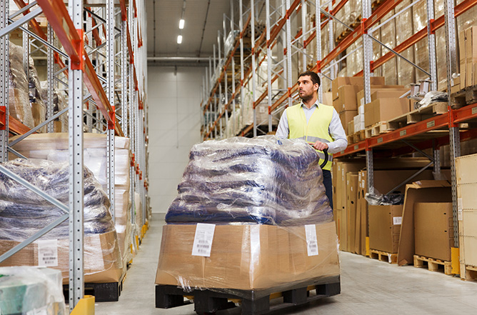 Stock important de produits